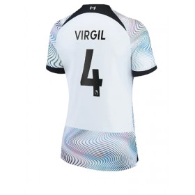 Damen Fußballbekleidung Liverpool Virgil van Dijk #4 Auswärtstrikot 2022-23 Kurzarm